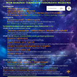 Múzeumok Éjszakája a Bakonyi Természettudományi Múzeumban