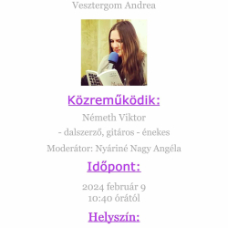 Író-Olvasó Találkozó Vesztergom Andrea költővel