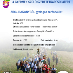 1Úton Nemzetközi Zarándoknap ZIRC-BAKONYBÉL