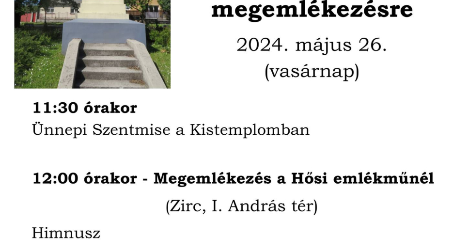 Hősök Napi megemlékezés