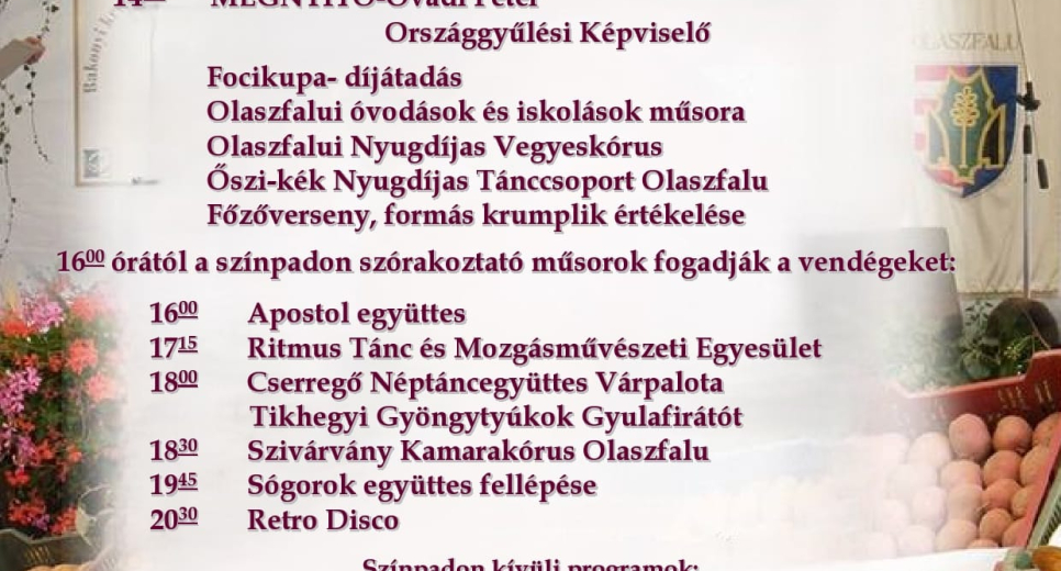 XXI. Krumpliszüreti Fesztivál
