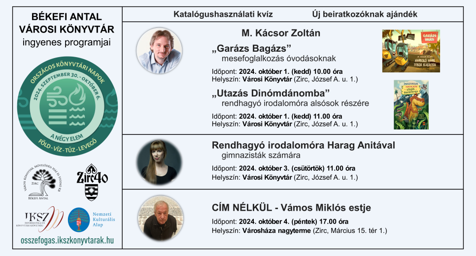 Országos Könyvtári Napok Országos Könyvtári Napok