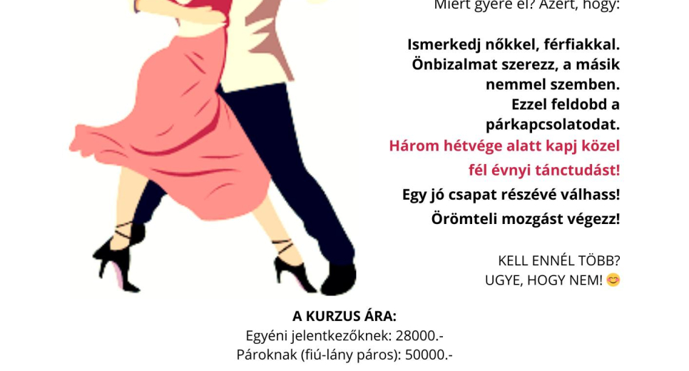 Intenzív Kezdő Kubai Salsa kurzus