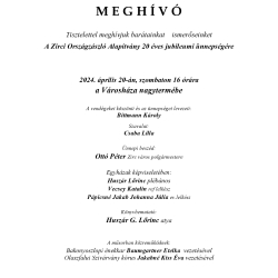 A Zirci Országzászló Alapítvány 20 éves jubileumi ünnepsége és könyvbemutató