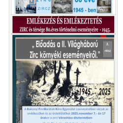 "Emlékezés és emlékeztetés - Zirc 1945-2025"