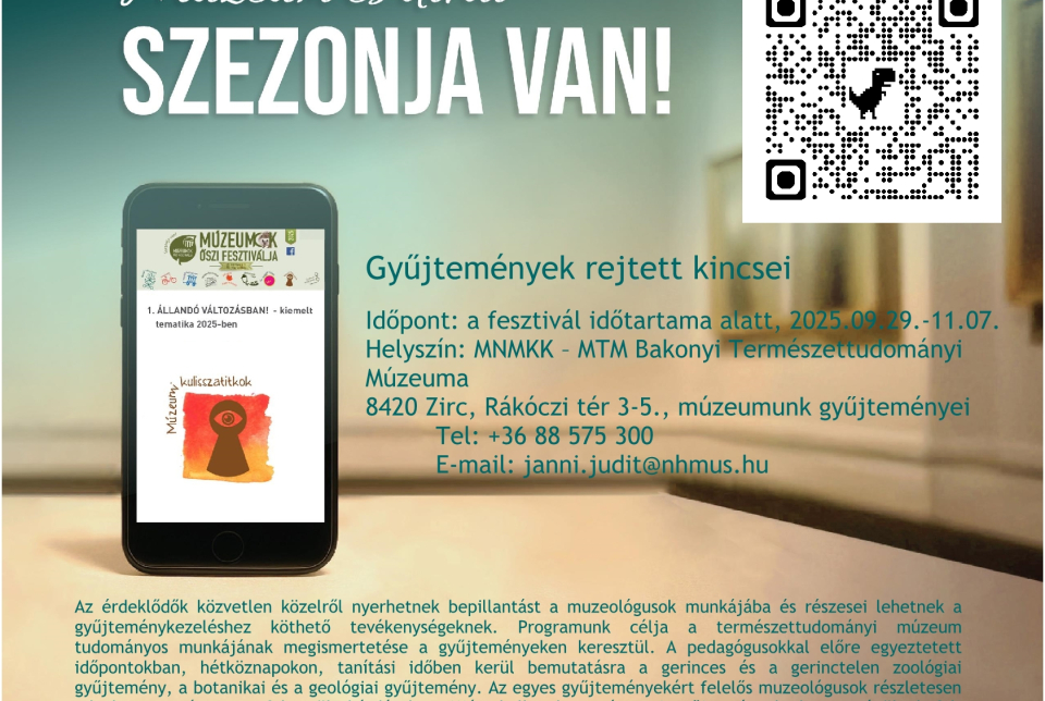 Gyűjtemények rejtett kincsei - Múzeumok Őszi Fesztiválja