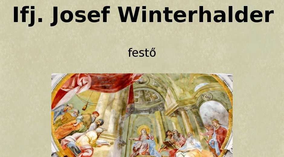IFJ. JOSEF WINTERHALDER IFJ. JOSEF WINTERHALDER