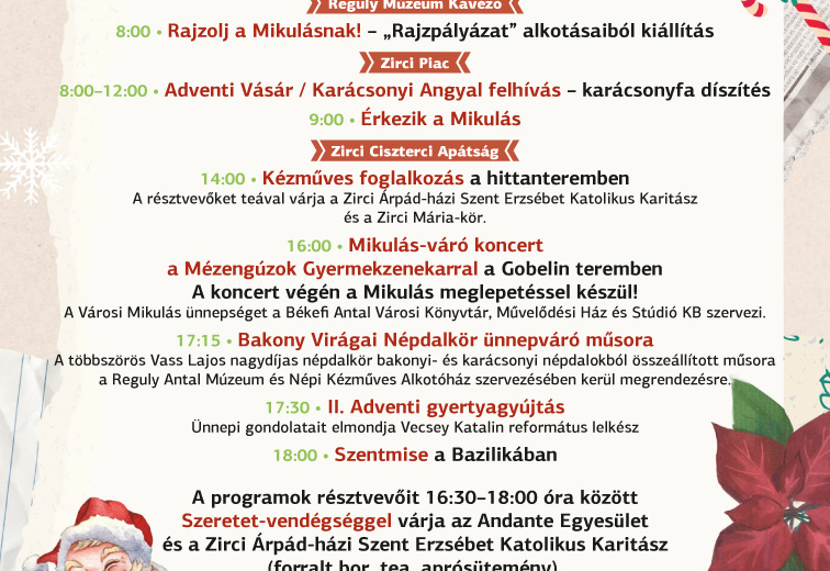 Zirciek Adventje II. gyertyagyújtás