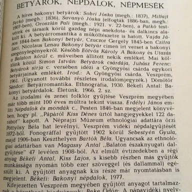 A BAKONY AZ IRODALOMBAN Galéria