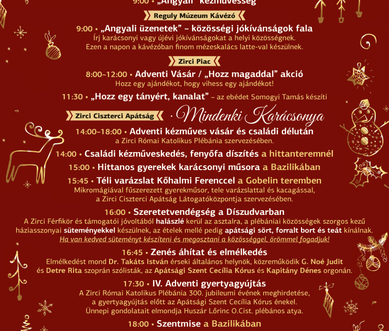 Zirciek Adventje IV. Gyertyagyújtás