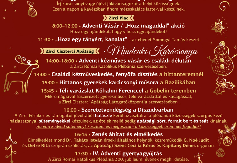 Zirciek Adventje IV. Gyertyagyújtás