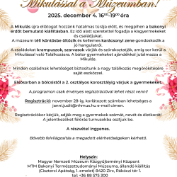 Gyere és találkozz a Mikulással a Múzeumban!