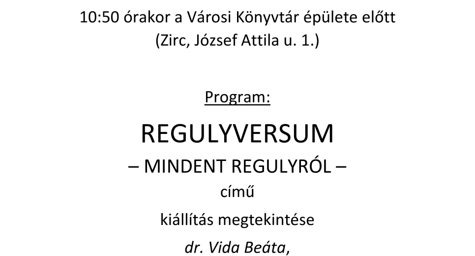 AKTÍV ZIRCIEK TÁRSASÁGA AKTÍV ZIRCIEK TÁRSASÁGA