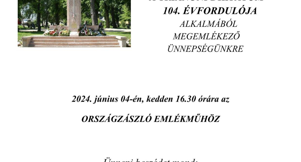 Trianoni megemlékezés